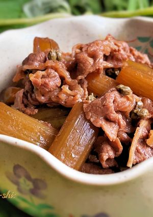 ふきと牛肉の山椒煮-レシピのメイン写真