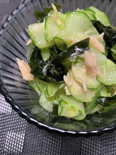 寿司酢と乾燥ワカメで☆胡瓜とツナの酢の物-レシピのメイン写真
