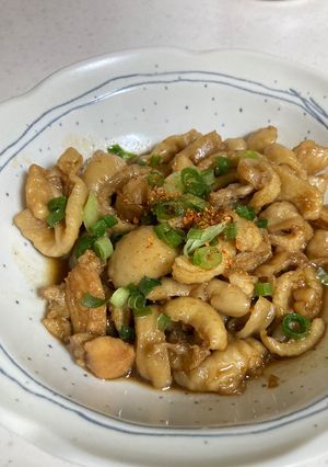 鶏皮の甘辛炒め-レシピのメイン写真