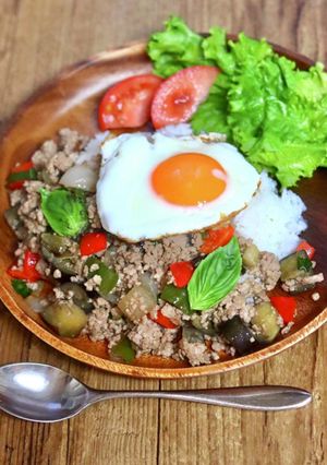 ゴロゴロ野菜のガパオライス　簡単-レシピのメイン写真