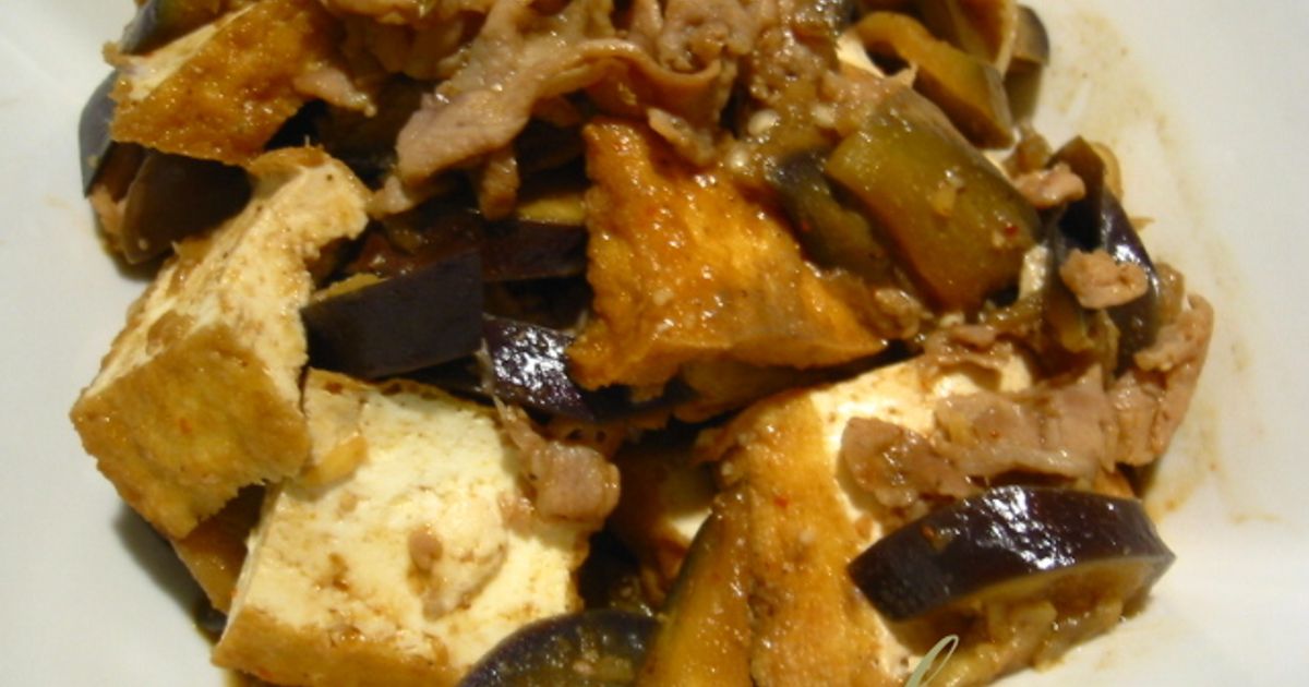 甘辛夏野菜味噌 厚揚げにたっぷり乗せて by クックWK7WOE