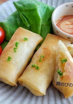 おやつにもおかずにも。じゃがバター春巻き-レシピのメイン写真
