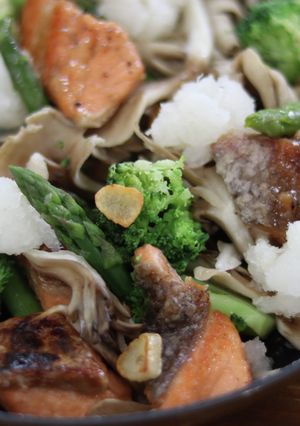 鮭と野菜のにんにく蒸し焼き-レシピのメイン写真