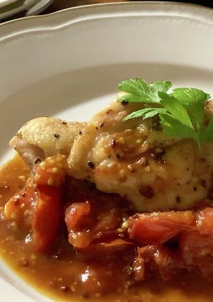 鶏胸肉のトマトハニーマスタードソース-レシピのメイン写真