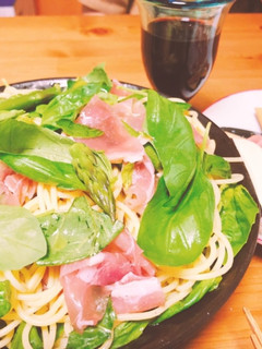 生ハムとバジルの冷製パスタ-レシピのメイン写真
