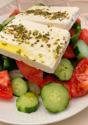 夏に食べたい!ギリシャ田舎風サラダ-レシピのメイン写真