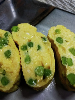 グリーンピース入り卵焼き-レシピのメイン写真