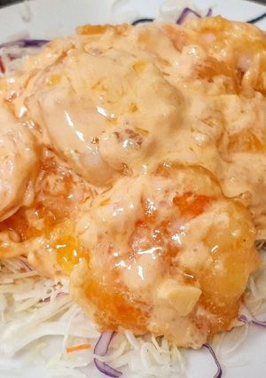 夕飯に!揚げ焼きで作るエビマヨネーズ-レシピのメイン写真