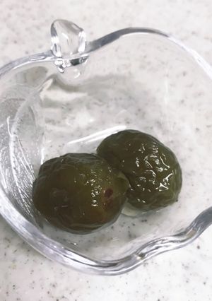 梅の甘露煮@梅シロップの梅で-レシピのメイン写真