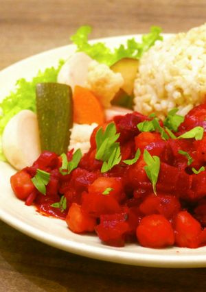 ビーツとひよこ豆のヴィーガンカレー-レシピのメイン写真