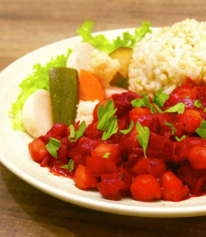 ビーツとひよこ豆のヴィーガンカレー-レシピのメイン写真