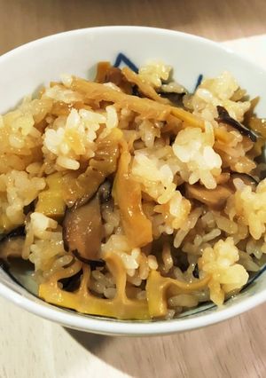 筍と椎茸の混ぜご飯♪(味濃いめ)-レシピのメイン写真