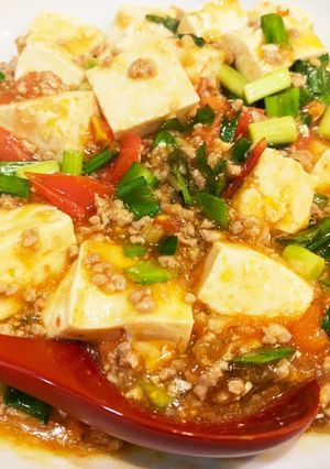 ニラとトマト入麻婆豆腐『何食べ』#107-レシピのメイン写真