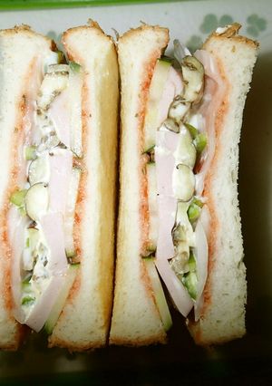 フィッシュソーセージで焼きサンドイッチ-レシピのメイン写真