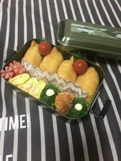 男子中学生弁当6/6いなり寿司弁当-レシピのメイン写真