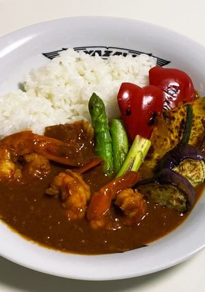夏野菜の濃厚エビカレー☆-レシピのメイン写真