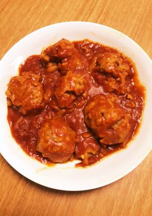 スーパー大麦入り肉団子のトマトカレー煮-レシピのメイン写真