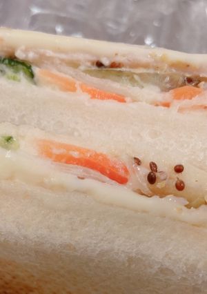 ホクホク☆ポテトサラダのホットサンド-レシピのメイン写真