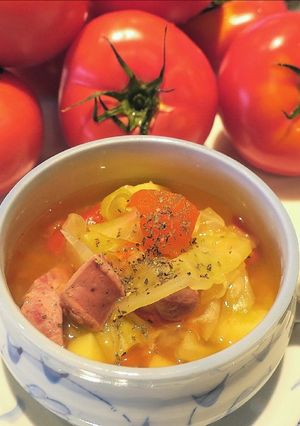 フレッシュトマト☆食べる野菜スープ-レシピのメイン写真