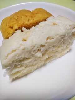 レンジで簡単 豆腐米粉蒸しパン-レシピのメイン写真