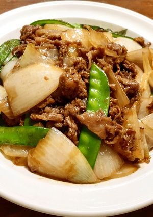 新玉ねぎと牛肉の野菜炒め-レシピのメイン写真