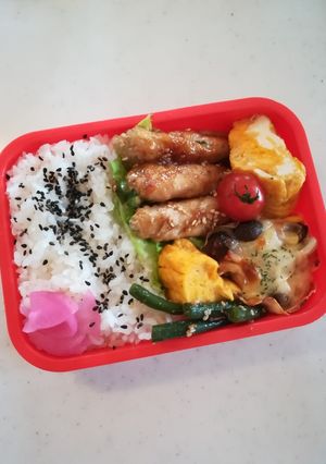 ピーマンの肉巻き 妹弁当6/6-レシピのメイン写真