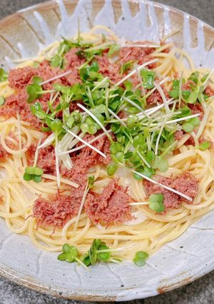 あっさり☆コンビーフマヨパスタ-レシピのメイン写真