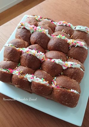 HBココアチョコちぎりパンホイップサンド-レシピのメイン写真
