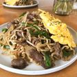 牛肉とピーマンと筍の焼きそば