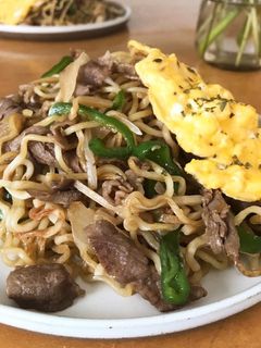 牛肉とピーマンと筍の焼きそば-レシピのメイン写真
