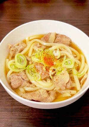 シンプルな肉うどん-レシピのメイン写真