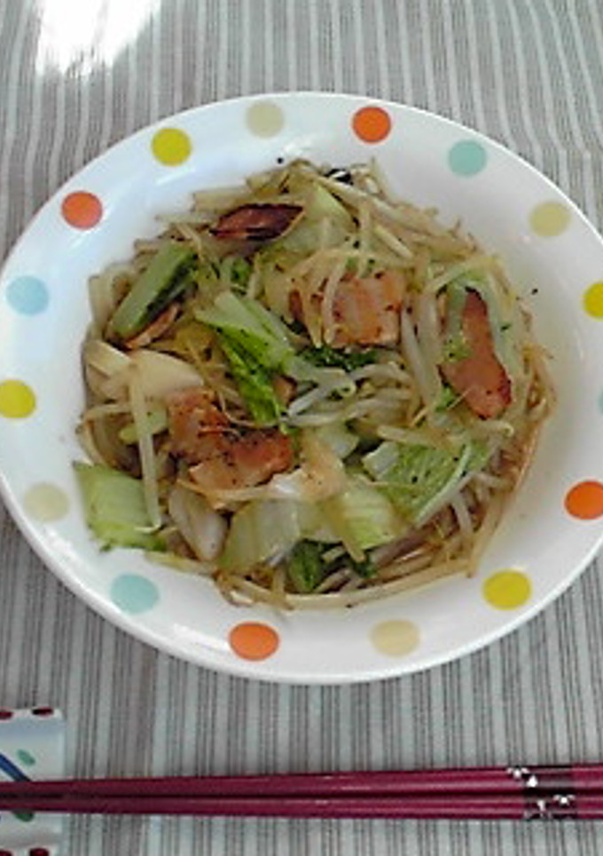 包丁・まな板不要～激・簡単！野菜炒め-レシピのメイン写真