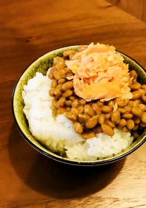 水戸の食卓より♪シャケ納豆-レシピのメイン写真