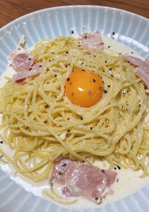 カルボナーラ-レシピのメイン写真