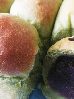 抹茶あん&こしあん・抹茶ちぎりパン-レシピのメイン写真