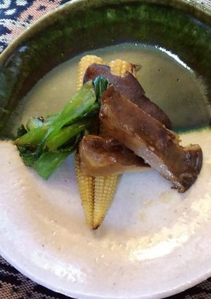 アワビ茸&ヤングコーン&ミニ青梗菜-レシピのメイン写真