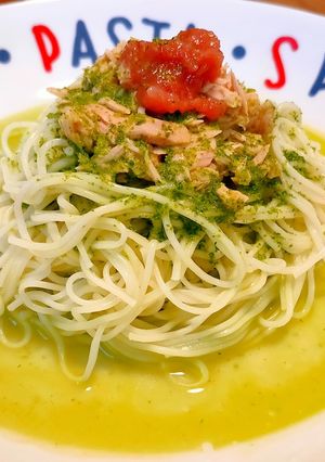 和風!パセリジェノベーゼそうめん-レシピのメイン写真