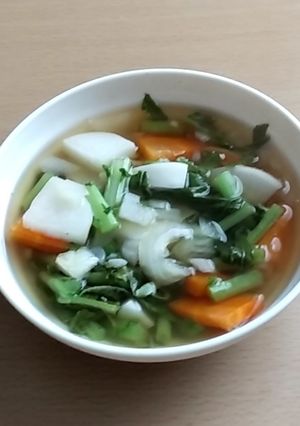 大根の葉と大根の吸い物-レシピのメイン写真