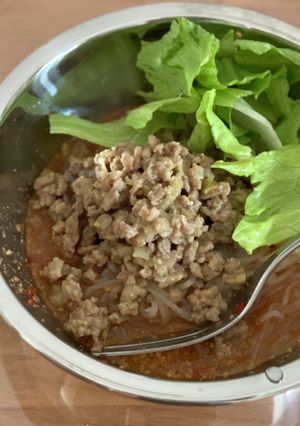 糸蒟蒻で作る簡単ダイエット坦々麺-レシピのメイン写真