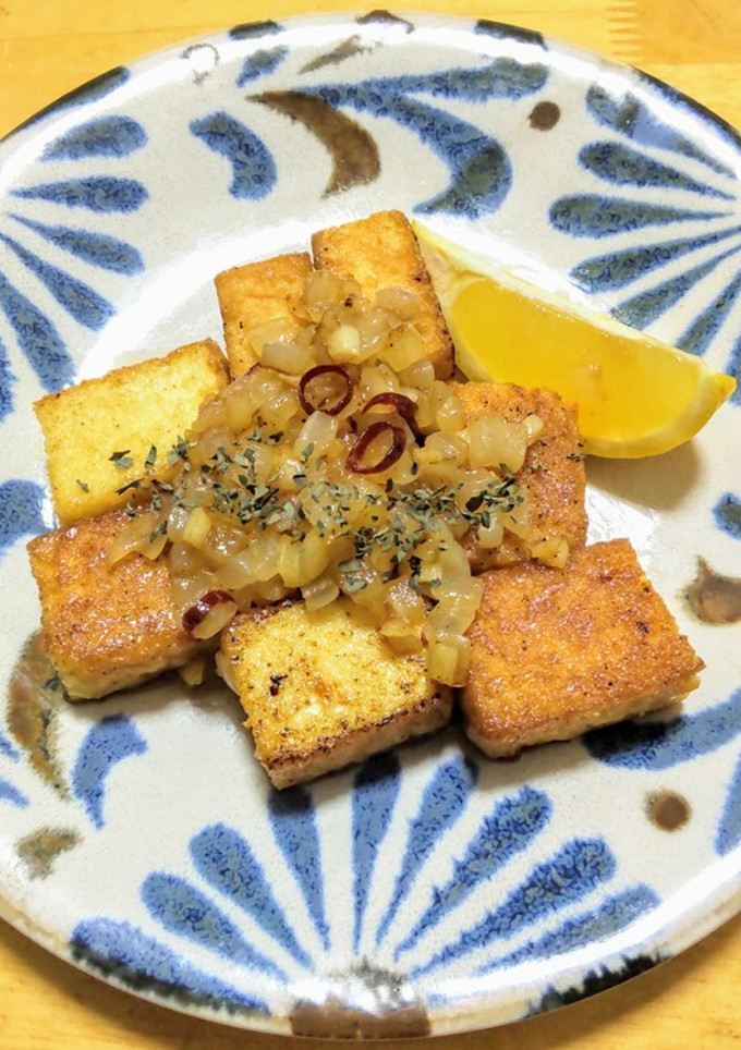 厚揚げと新玉ねぎのレモン炒め-レシピのメイン写真