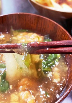 食事30分前に食べる満腹になる味噌汁-レシピのメイン写真