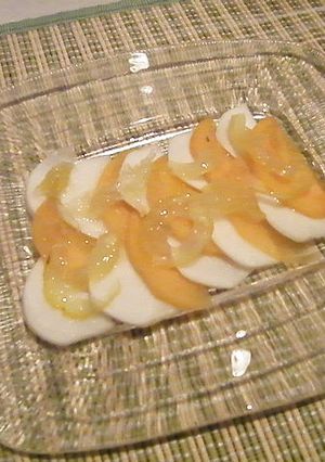 柿とカブのカルパッチョ風サラダ-レシピのメイン写真