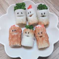 รูปของ お弁当に可愛い竹輪星人