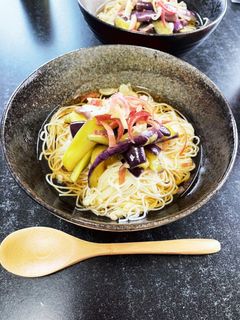 さっぱり!なすとみょうがそうめん-レシピのメイン写真