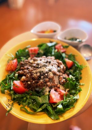 切って載せるだけ!簡単！納豆タコライス-レシピのメイン写真