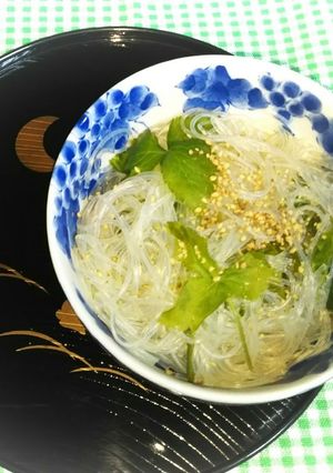 ずぼらさん用☆春雨と三つ葉の胡麻あえ-レシピのメイン写真