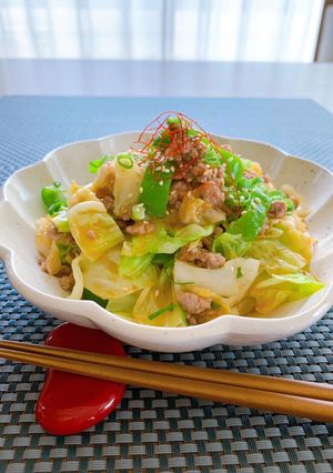 市販の素で簡単・節約！麻婆キャベツ-レシピのメイン写真