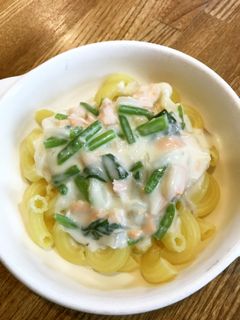 鮭とほうれん草のクリームパスタ-レシピのメイン写真