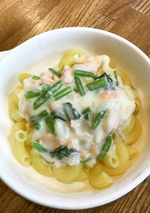 鮭とほうれん草のクリームパスタ-レシピのメイン写真