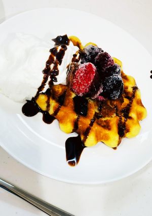 ホットケーキミックスで簡単ワッフル-レシピのメイン写真